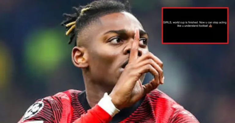 rafael leão provoca polémica con mensaje “chicas, el mundial terminó, ya paren de fingir que entienden de futbol”