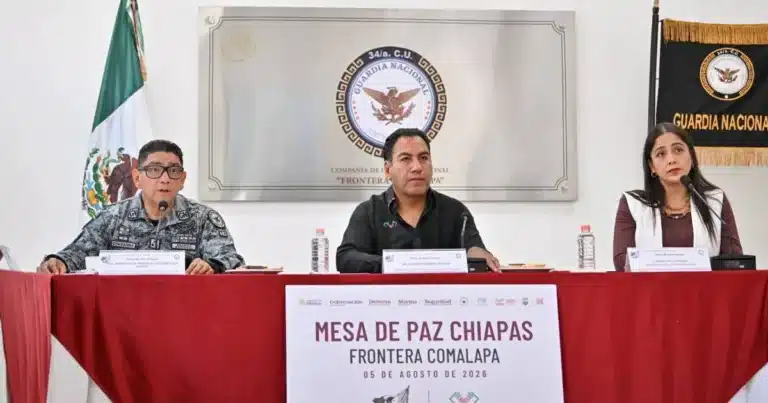 Gobierno de Chiapas realiza Mesa de Paz para reforzar seguridad y bienestar de sus habitantes