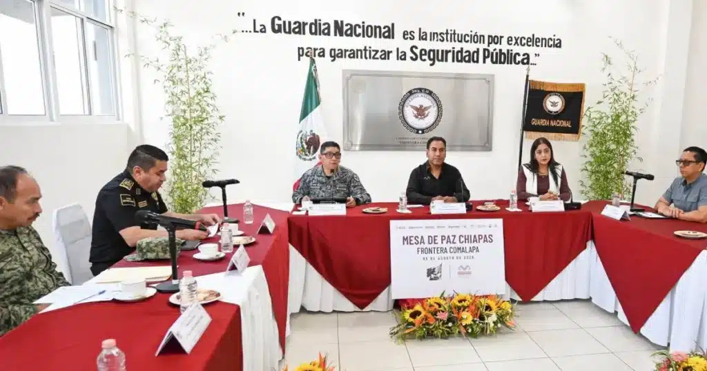 Gobierno de Chiapas realiza Mesa de Paz para reforzar seguridad y bienestar de sus habitantes