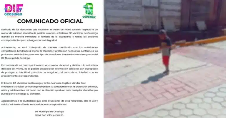 niño rescatado en ocosingo ya recibe atención especializada