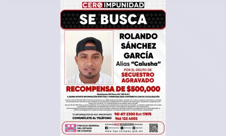 ofrecen 500 mil pesos por información para capturar a “calusha”