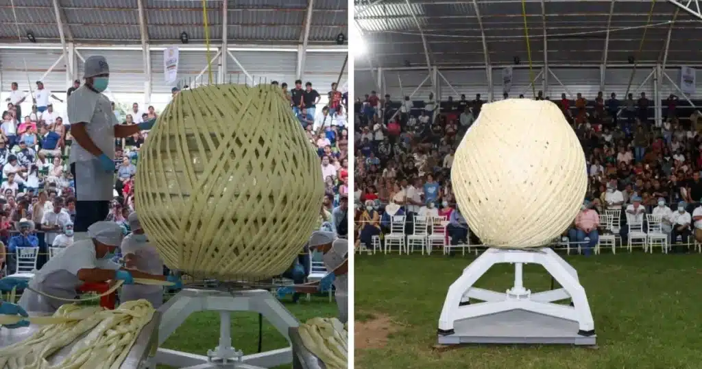 pijijiapan hace historia rompe récord guinness con la bola de quesillo más grande del mundo (1)