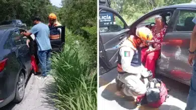 protección civil de tuxtla atiende accidente vehicular en las granjas
