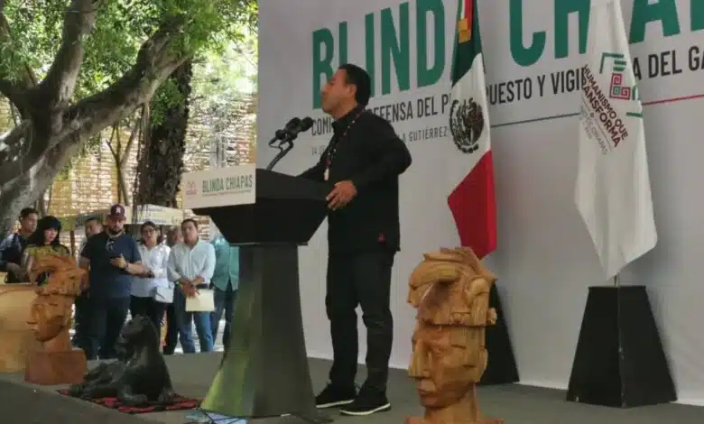 Ramírez Aguilar encabeza el evento, Blinda Chiapas