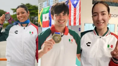 De izquierda a derecha están Geraldine Sánchez, Brandon Romo y Frania Tejeda