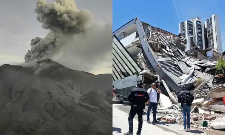 Volcán Puracé emite ceniza tras terremoto en Colombia (Fotos de internet)