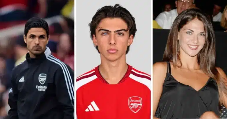 gabriel arteta, hijo de mikel arteta y lorena bernal, sorprende por sus ojos de distinto color