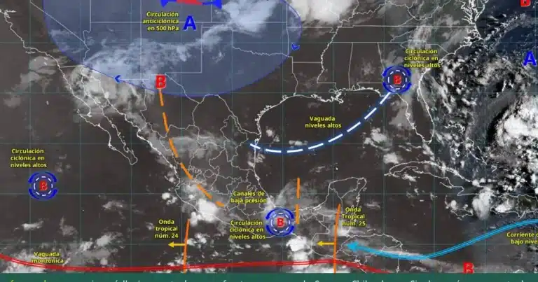 Clima hoy en México: lluvias intensas, tormentas y calor extremo en varios estados