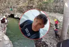 Localizan motocicleta de Bryan tras ser arrastrado por las fuertes corrientes (Fotos de Nayeli Mijangos y cortesía)