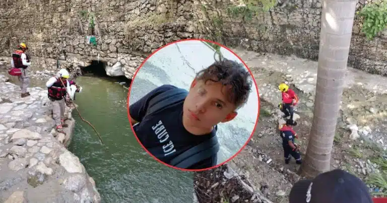 Localizan motocicleta de Bryan tras ser arrastrado por las fuertes corrientes (Fotos de Nayeli Mijangos y cortesía)