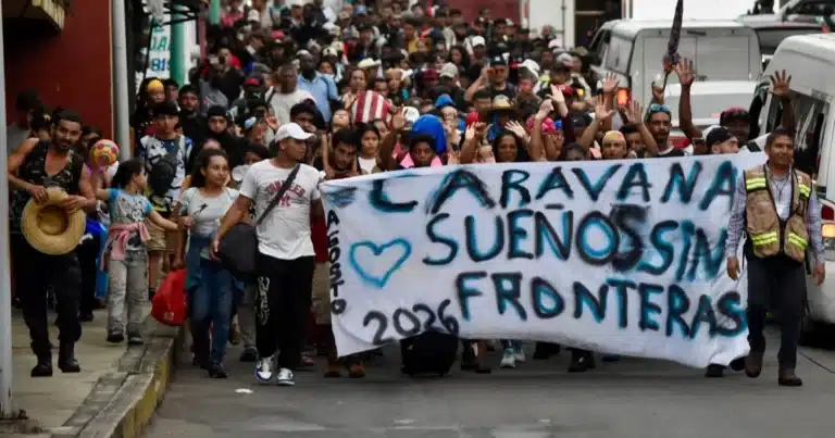 Ya avanzó caravana de migrantes ¿En qué parte de Chiapas están? (Foto de internet)