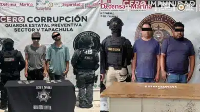 57 personas detenidas en Chiapas (Foto de cortesía)