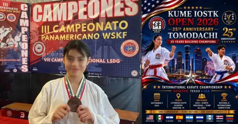 karateca de chiapas destaca con dos medallas de oro en houston