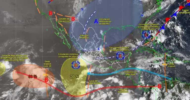 clima en méxico hoy lluvias intensas en 4 estados