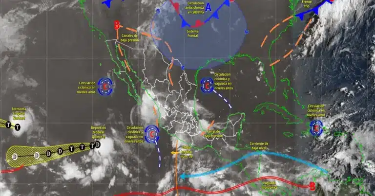 lluvias intensas y tormentas afectarán varias zonas de méxico