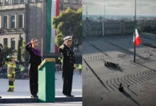“Los recordamos con el corazón” Claudia Sheinbaum encabeza izamiento a media asta por sismos de 1985 y 2017