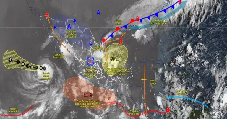prevén lluvias torrenciales en tabasco y chiapas