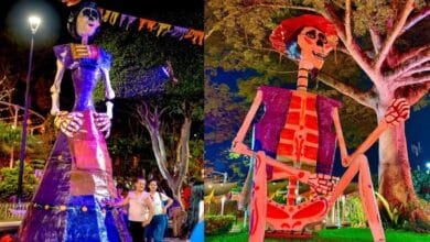 Berriozábal engalana a visitantes con decoración de su parque