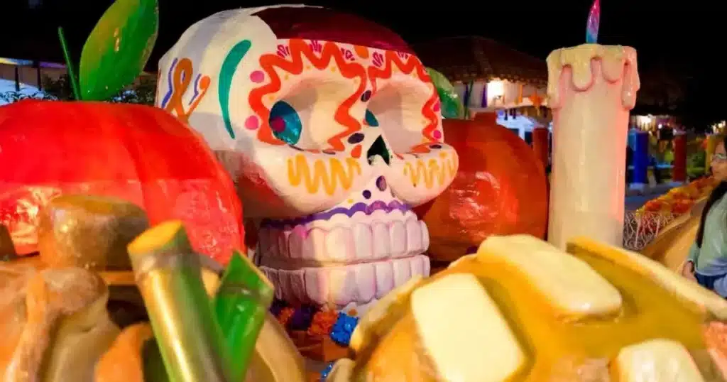 Berriozábal engalana a visitantes con decoración de su parque