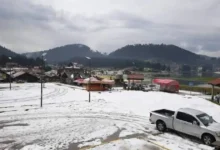 granizada en san cristóbal de las casas cubre calles de hielo