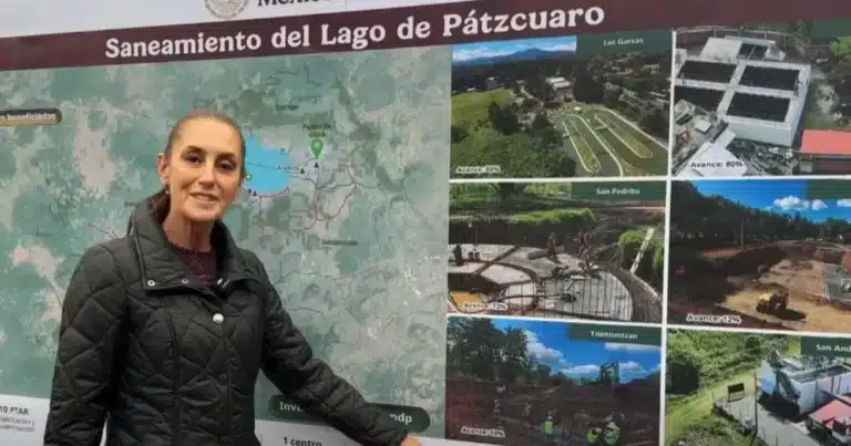 Sheinbaum da seguimiento a saneamiento del Lago de Pátzcuaro (Foto de internet)