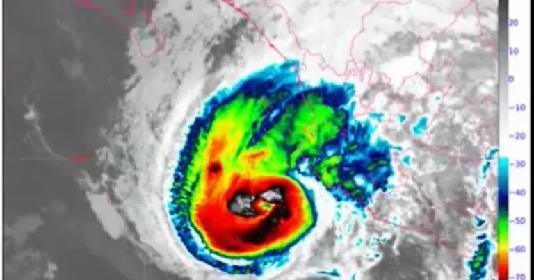 Huracán Trudy avanza como categoría 2, lluvias fuertes en varios estados (Imagen de Conagua)