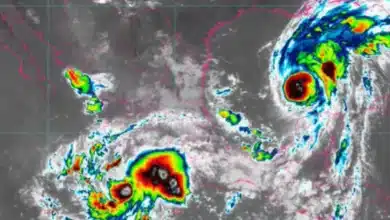 Huracán Isaias y tormenta tropical Simón rumbo a las costas, lluvias torrenciales (Imagen de Conagua)