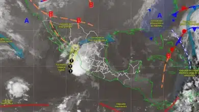 Pronóstico del clima: Vance avanza cómo tormenta tropical y genera lluvias fuertes (Imagen de Conagua)