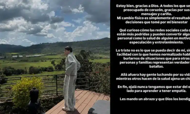 junior h responde a rumores sobre su estado de salud en redes